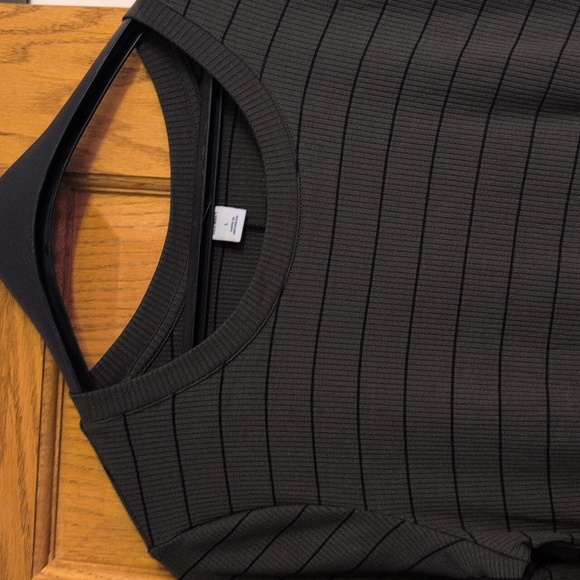 Old Navy Olive Ribbed Dress - Picture 2 of 7